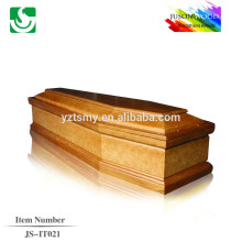 European lacquered solid wood coffin